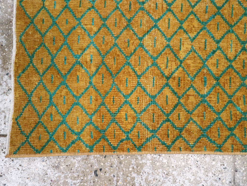 Vintage Anatolian Deco Rug, No.30854 - Gss