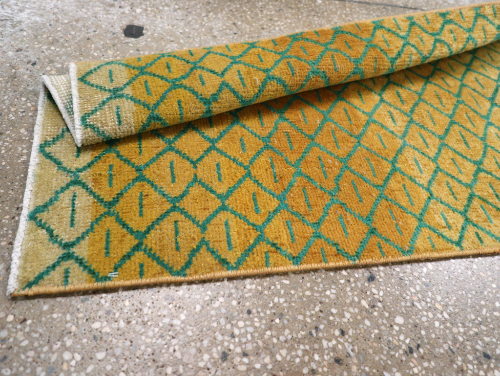 Vintage Anatolian Deco Rug, No.30854 - Gss