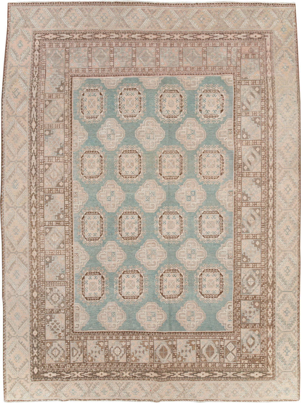 Antique East Turkestan Khotan Small Room Size Carpet, No.30856 - Gss