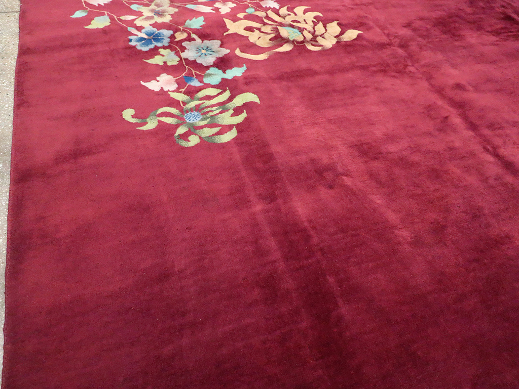 Vintage Chinese Art Deco Room Size Carpet, No.30857 - Gss