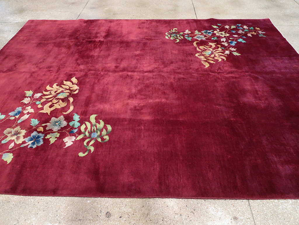 Vintage Chinese Art Deco Room Size Carpet, No.30857 - Gss