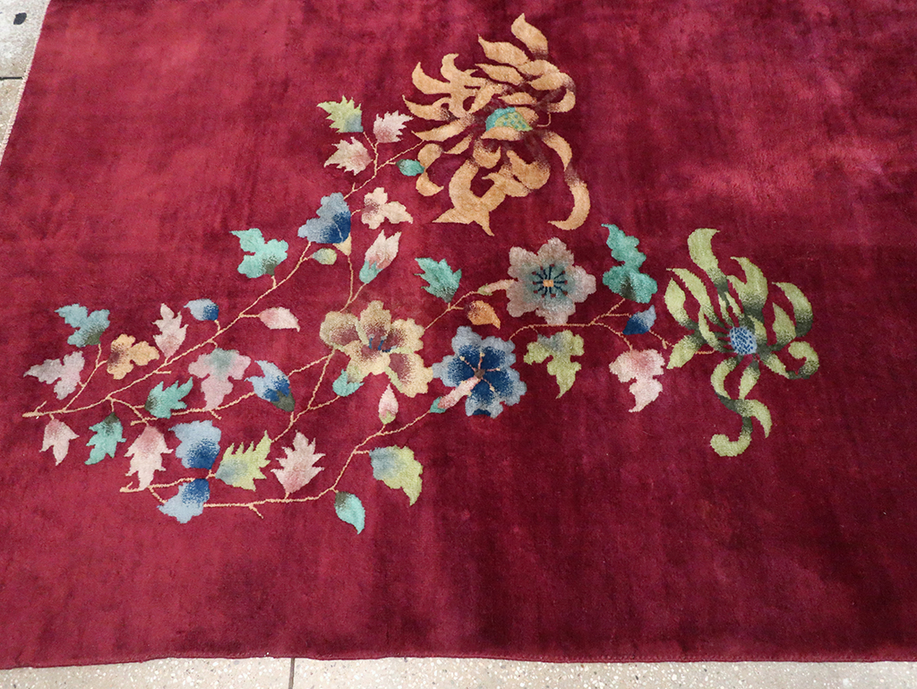 Vintage Chinese Art Deco Room Size Carpet, No.30857 - Gss