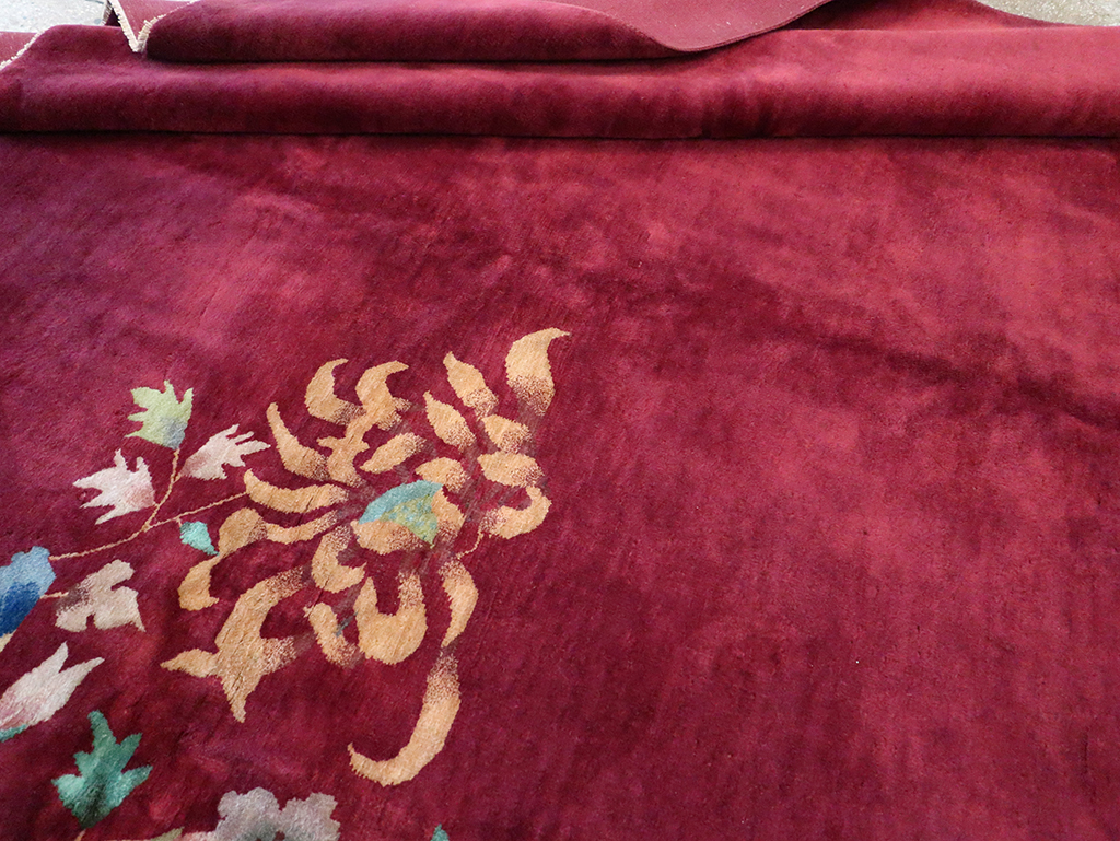 Vintage Chinese Art Deco Room Size Carpet, No.30857 - Gss