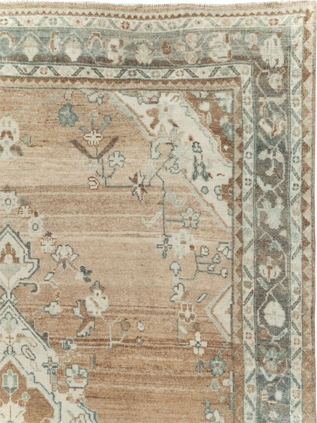 Vintage Persian Malayer Wide Gallery Runner, No.30868 - Gss