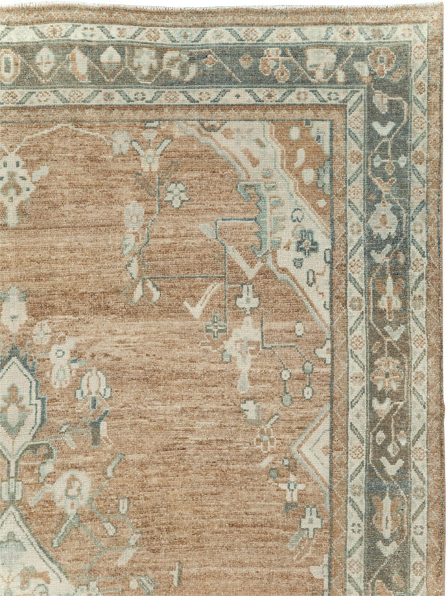 Vintage Persian Malayer Wide Gallery Runner, No.30868 - Gss