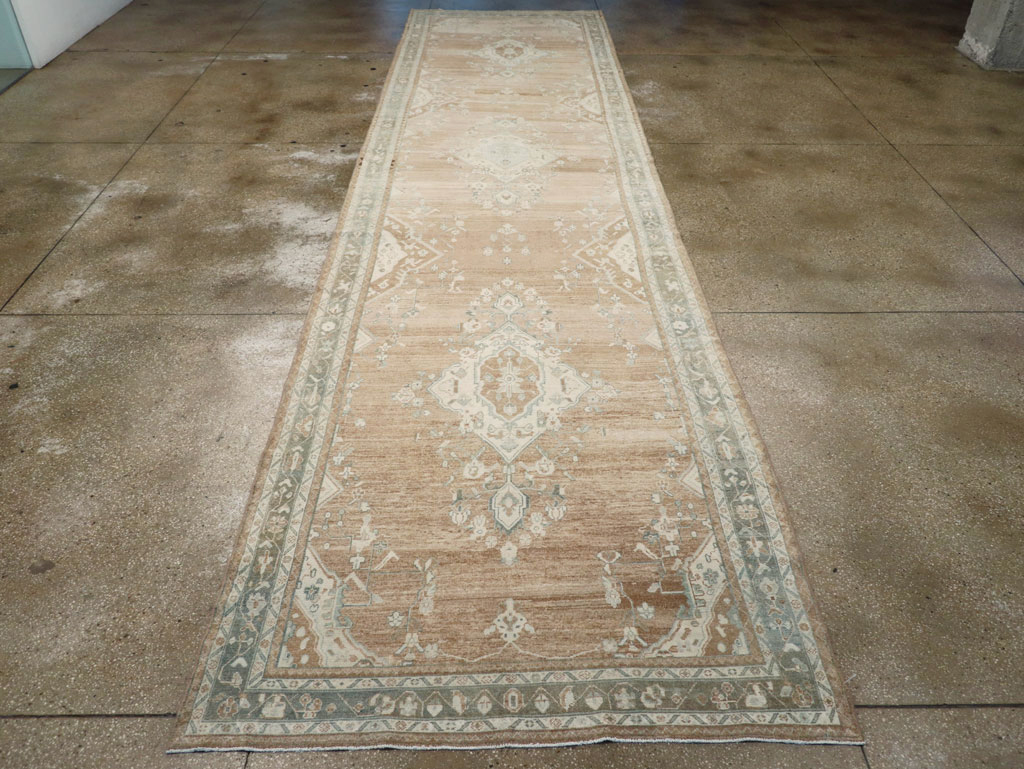 Vintage Persian Malayer Wide Gallery Runner, No.30868 - Gss