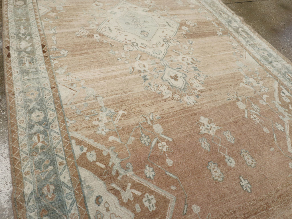 Vintage Persian Malayer Wide Gallery Runner, No.30868 - Gss