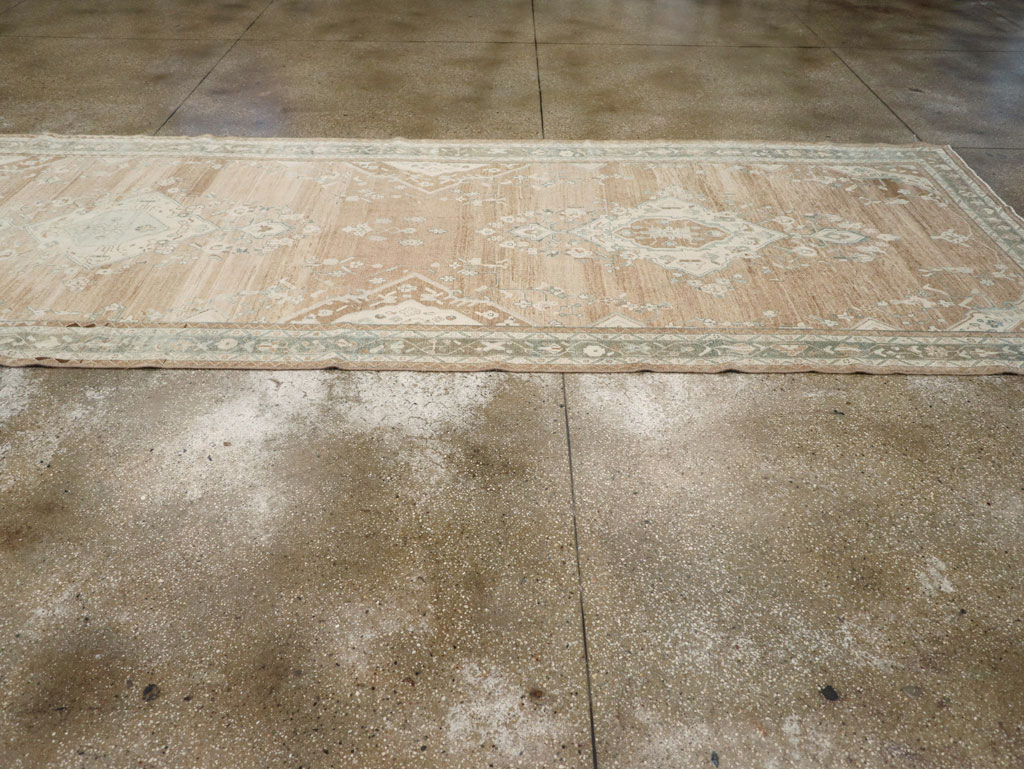 Vintage Persian Malayer Wide Gallery Runner, No.30868 - Gss