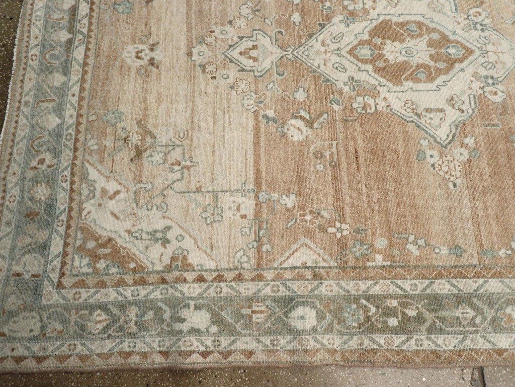 Vintage Persian Malayer Wide Gallery Runner, No.30868 - Gss