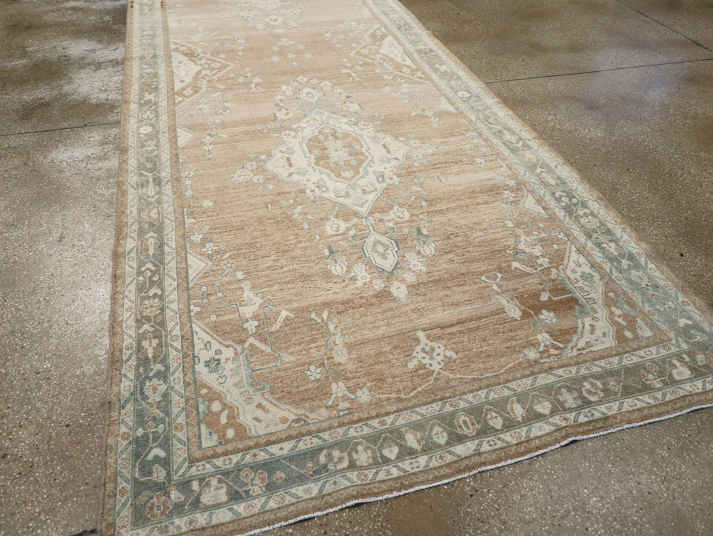 Vintage Persian Malayer Wide Gallery Runner, No.30868 - Gss