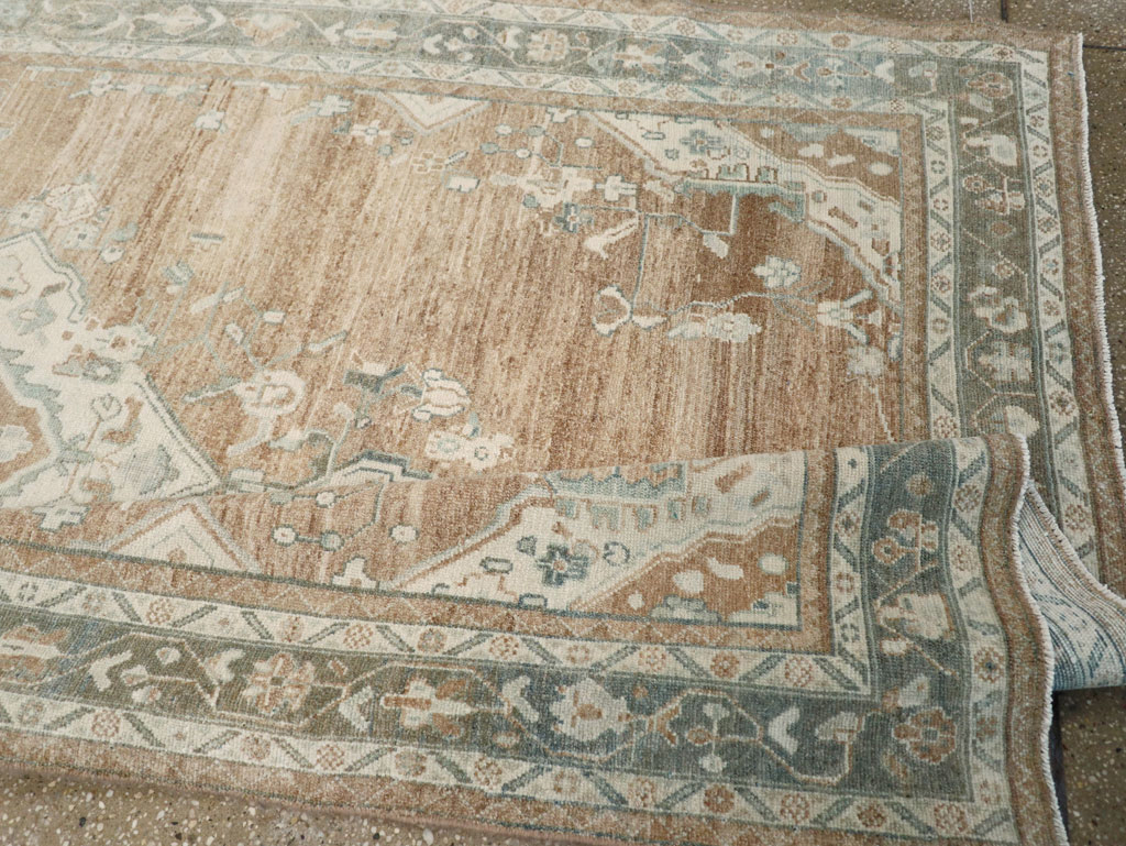 Vintage Persian Malayer Wide Gallery Runner, No.30868 - Gss
