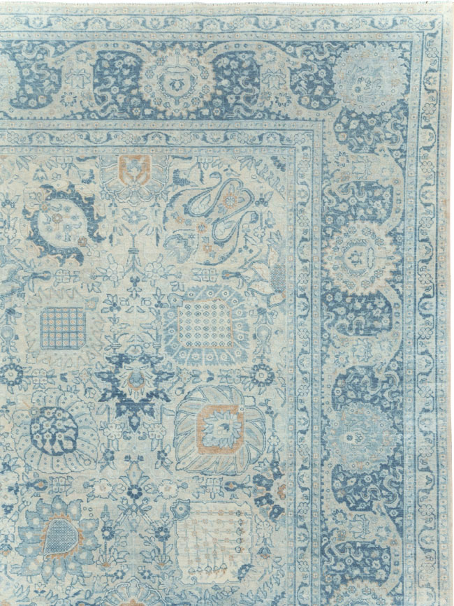 Antique Persian Tabriz Room Size Carpet, No.30872 - Gss