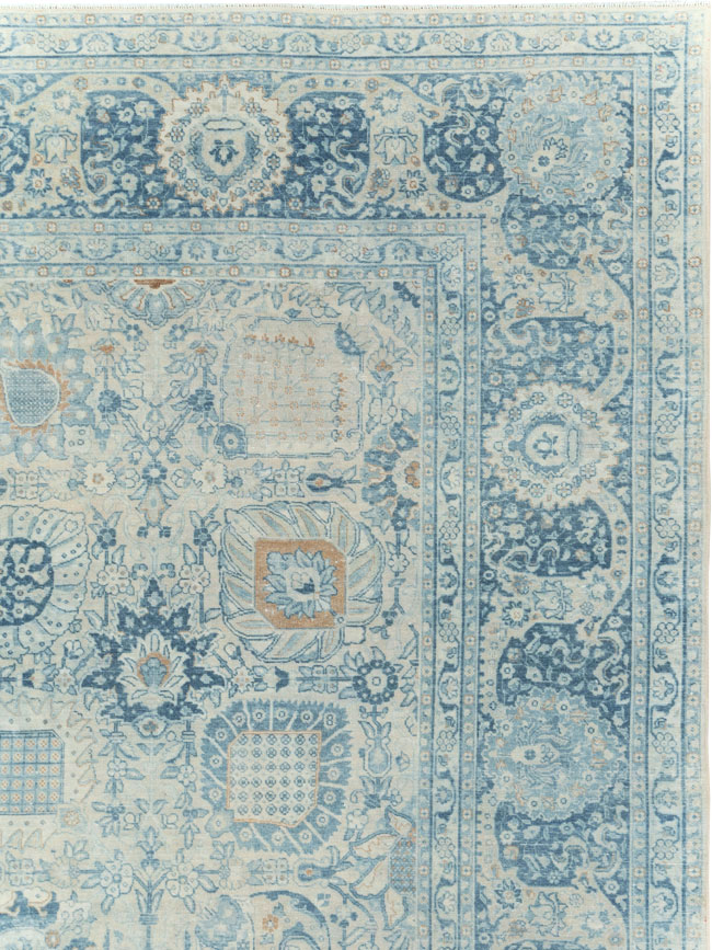Antique Persian Tabriz Room Size Carpet, No.30872 - Gss