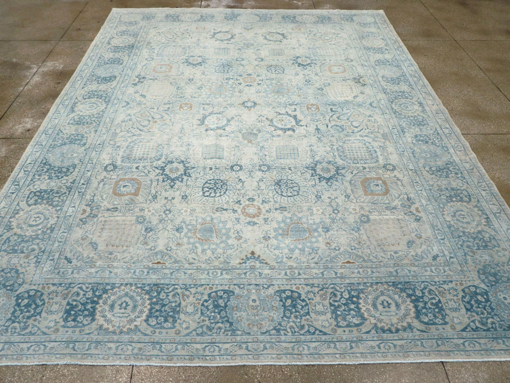 Antique Persian Tabriz Room Size Carpet, No.30872 - Gss