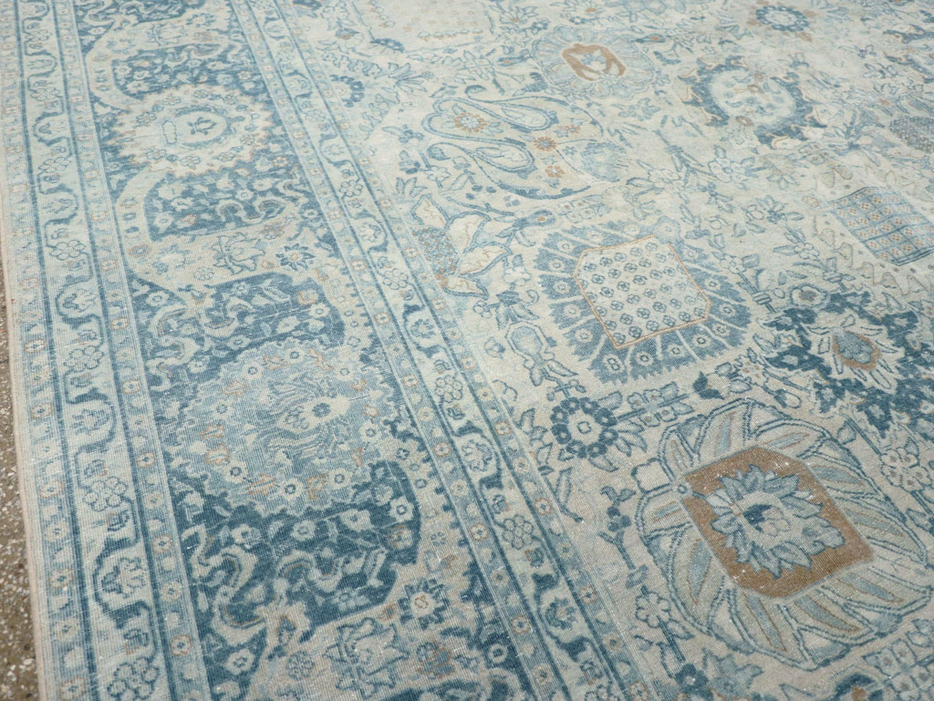 Antique Persian Tabriz Room Size Carpet, No.30872 - Gss