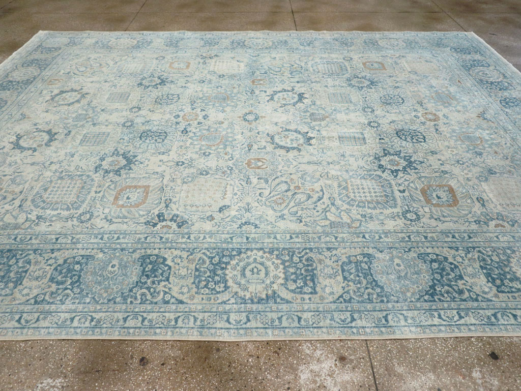 Antique Persian Tabriz Room Size Carpet, No.30872 - Gss