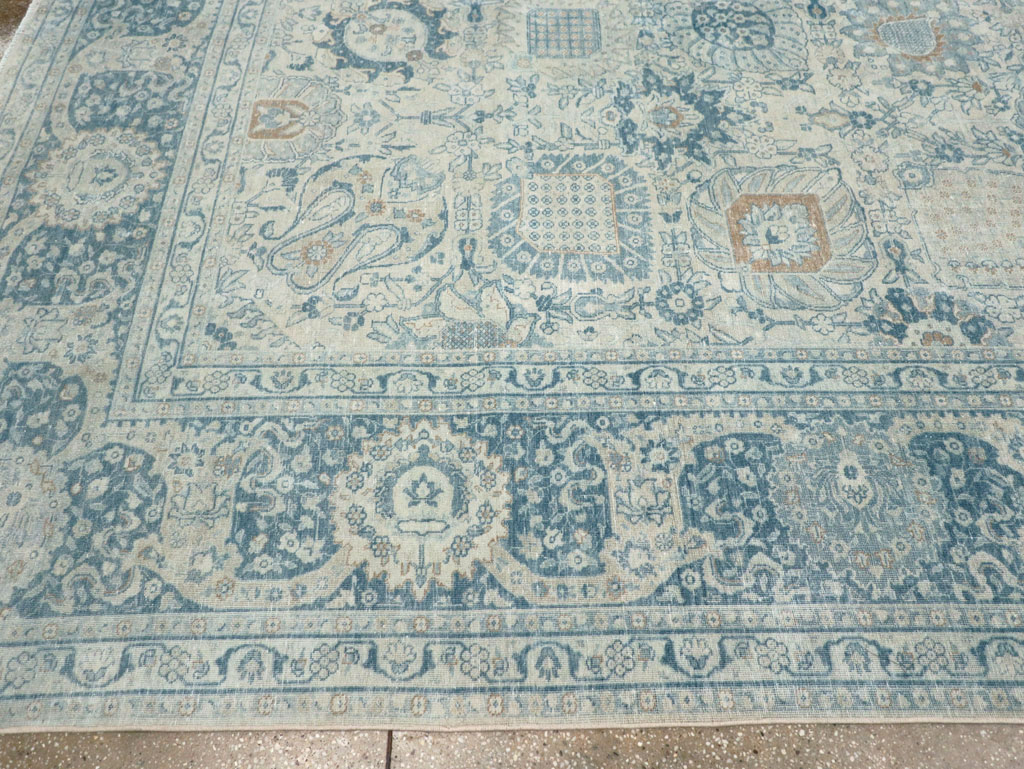 Antique Persian Tabriz Room Size Carpet, No.30872 - Gss