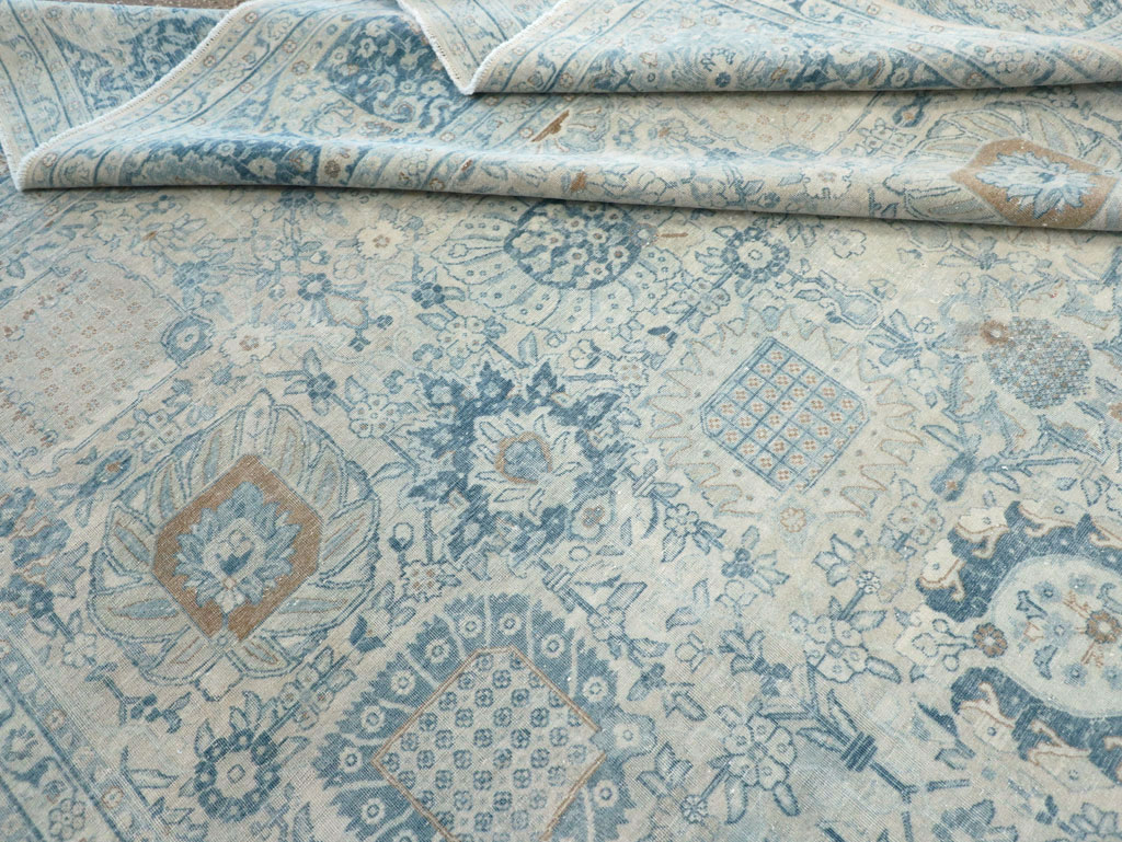 Antique Persian Tabriz Room Size Carpet, No.30872 - Gss