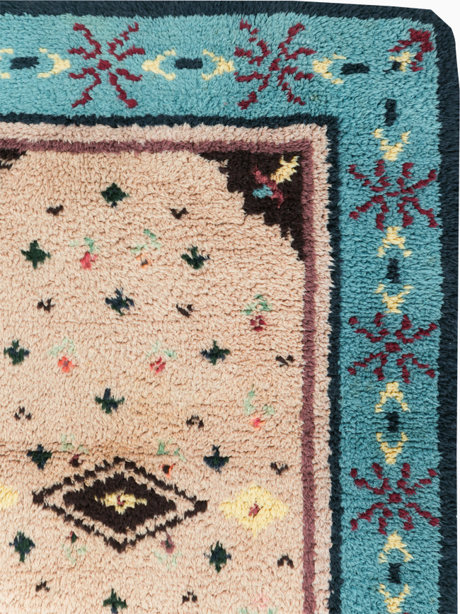 Vintage European Shag Rug, No.30874 - Gss