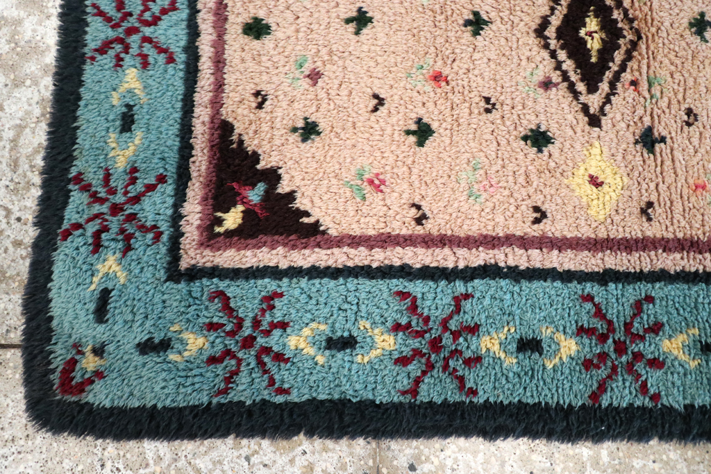 Vintage European Shag Rug, No.30874 - Gss