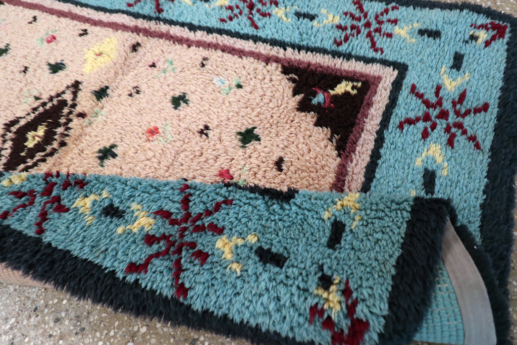 Vintage European Shag Rug, No.30874 - Gss