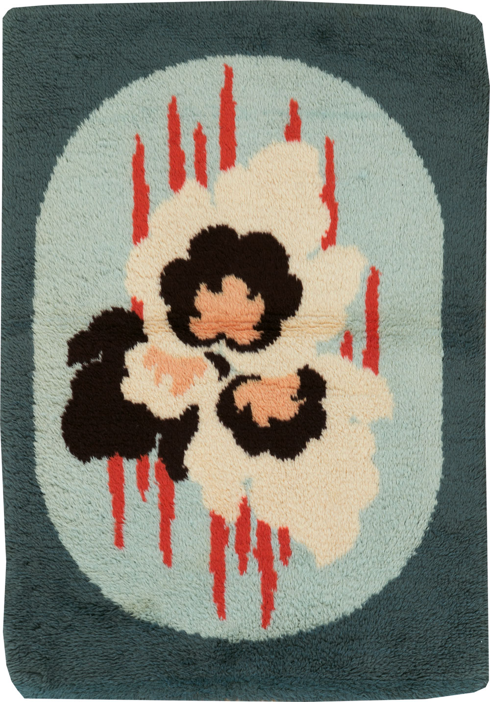 Contemporary European Art Deco Throw Rug, No.30875 - Gss