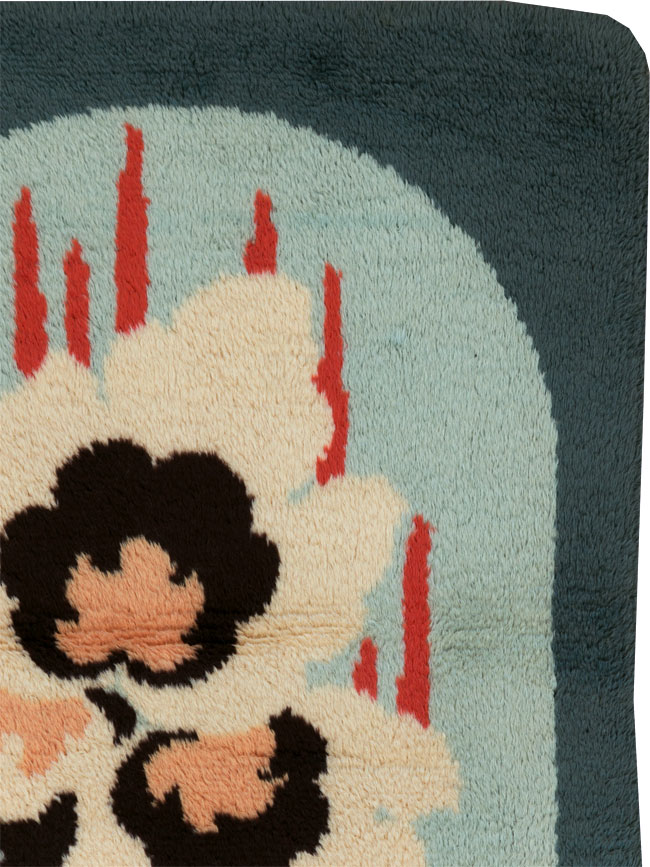 Contemporary European Art Deco Throw Rug, No.30875 - Gss