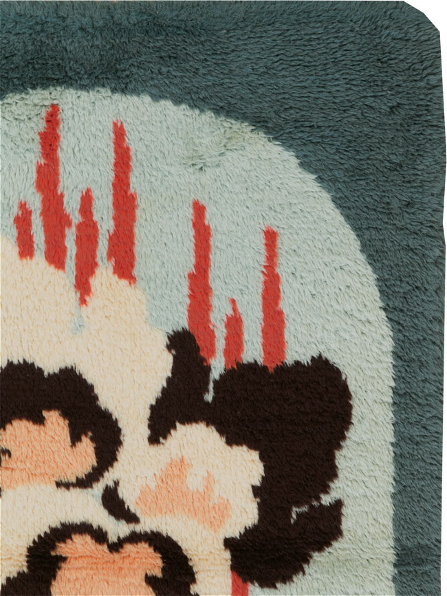 Contemporary European Art Deco Throw Rug, No.30875 - Gss