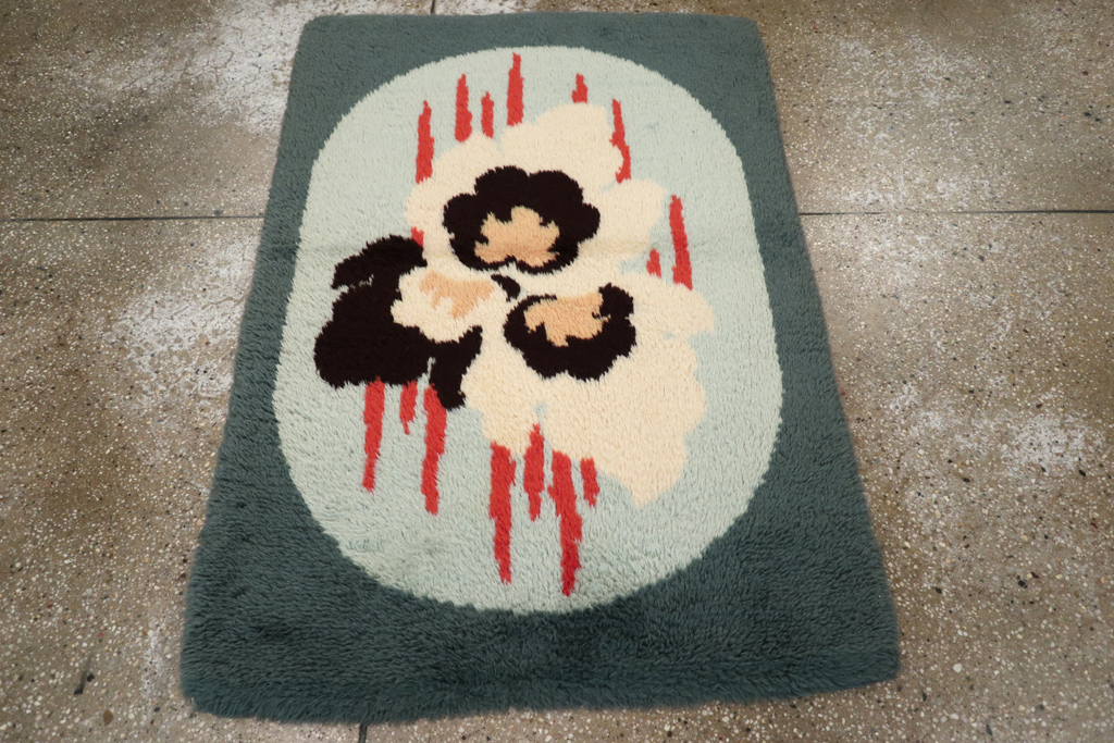 Contemporary European Art Deco Throw Rug, No.30875 - Gss