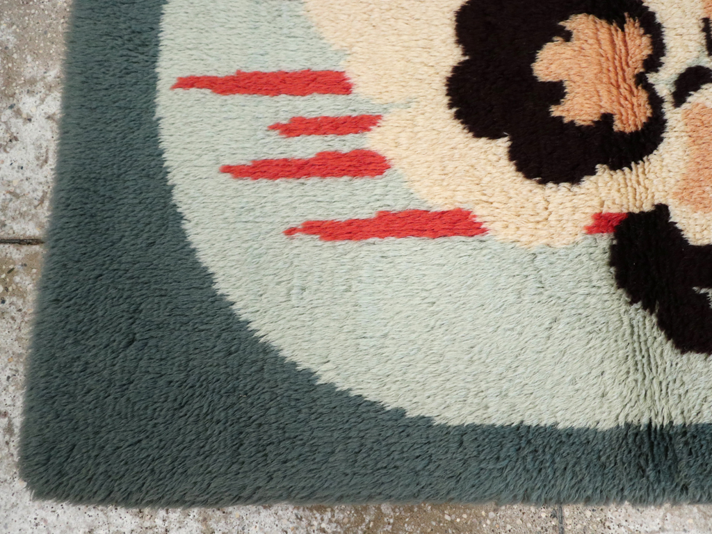 Contemporary European Art Deco Throw Rug, No.30875 - Gss