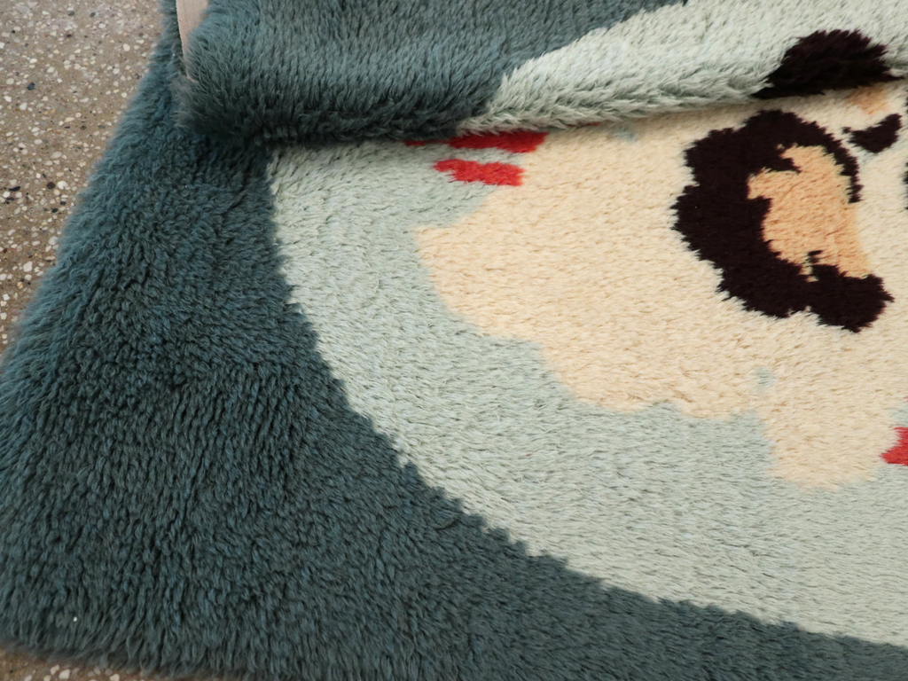 Contemporary European Art Deco Throw Rug, No.30875 - Gss