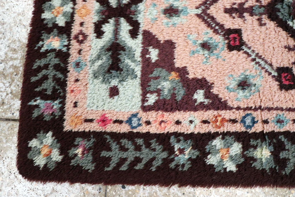 Vintage European Deco Rug, No.30877 - Gss