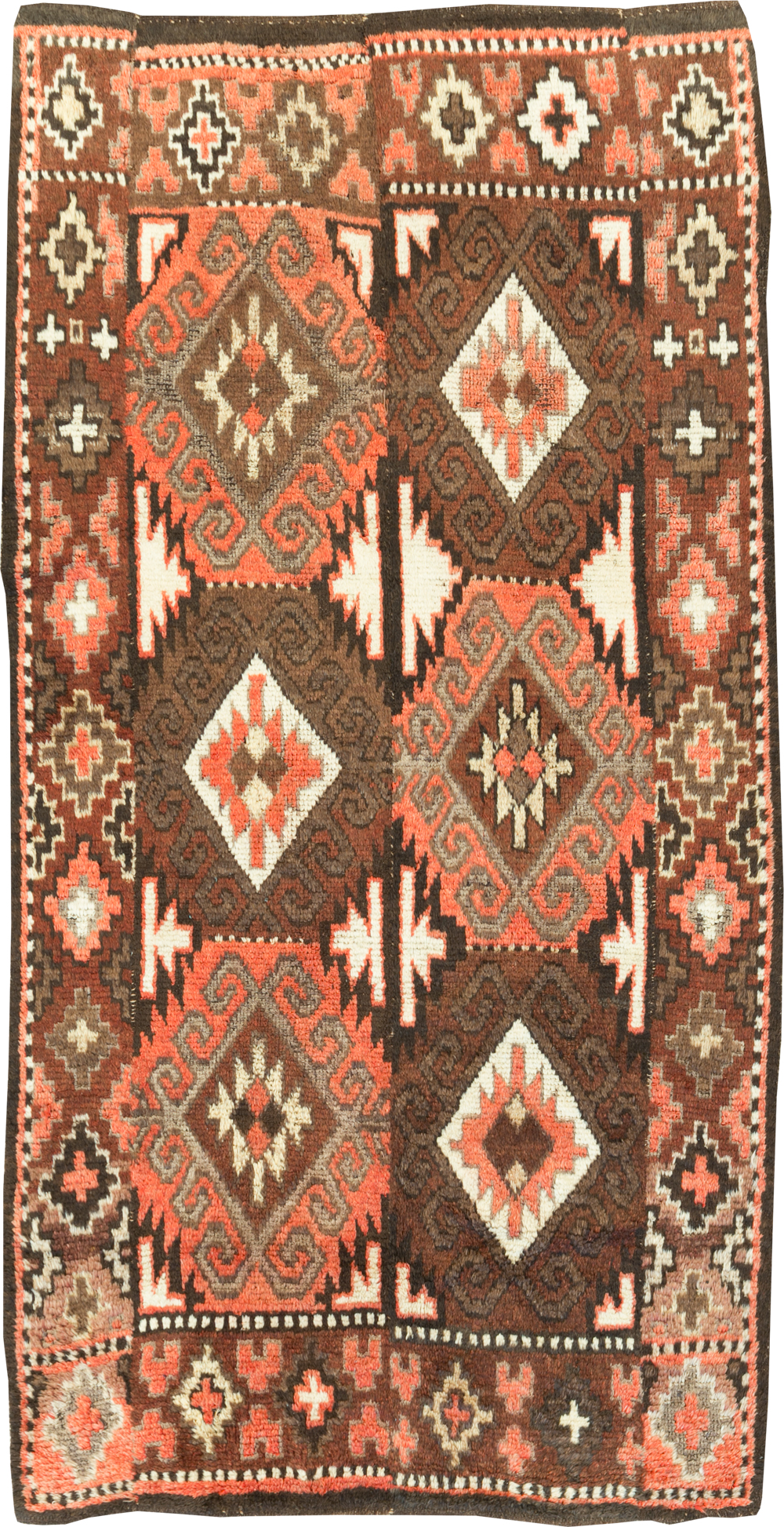 Vintage Central Asian Turkoman Gallery Rug, No.30878 - Gss