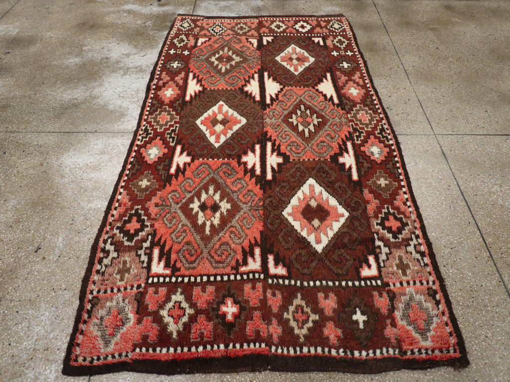 Vintage Central Asian Turkoman Gallery Rug, No.30878 - Gss