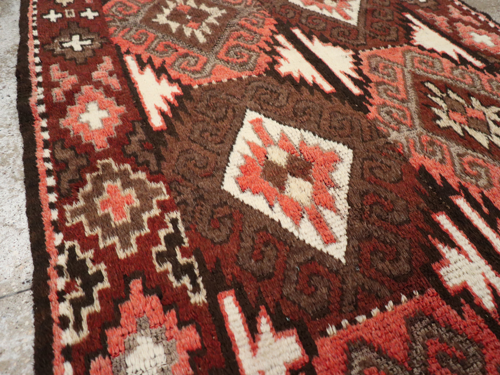 Vintage Central Asian Turkoman Gallery Rug, No.30878 - Gss