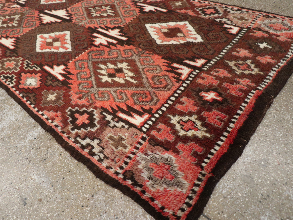 Vintage Central Asian Turkoman Gallery Rug, No.30878 - Gss