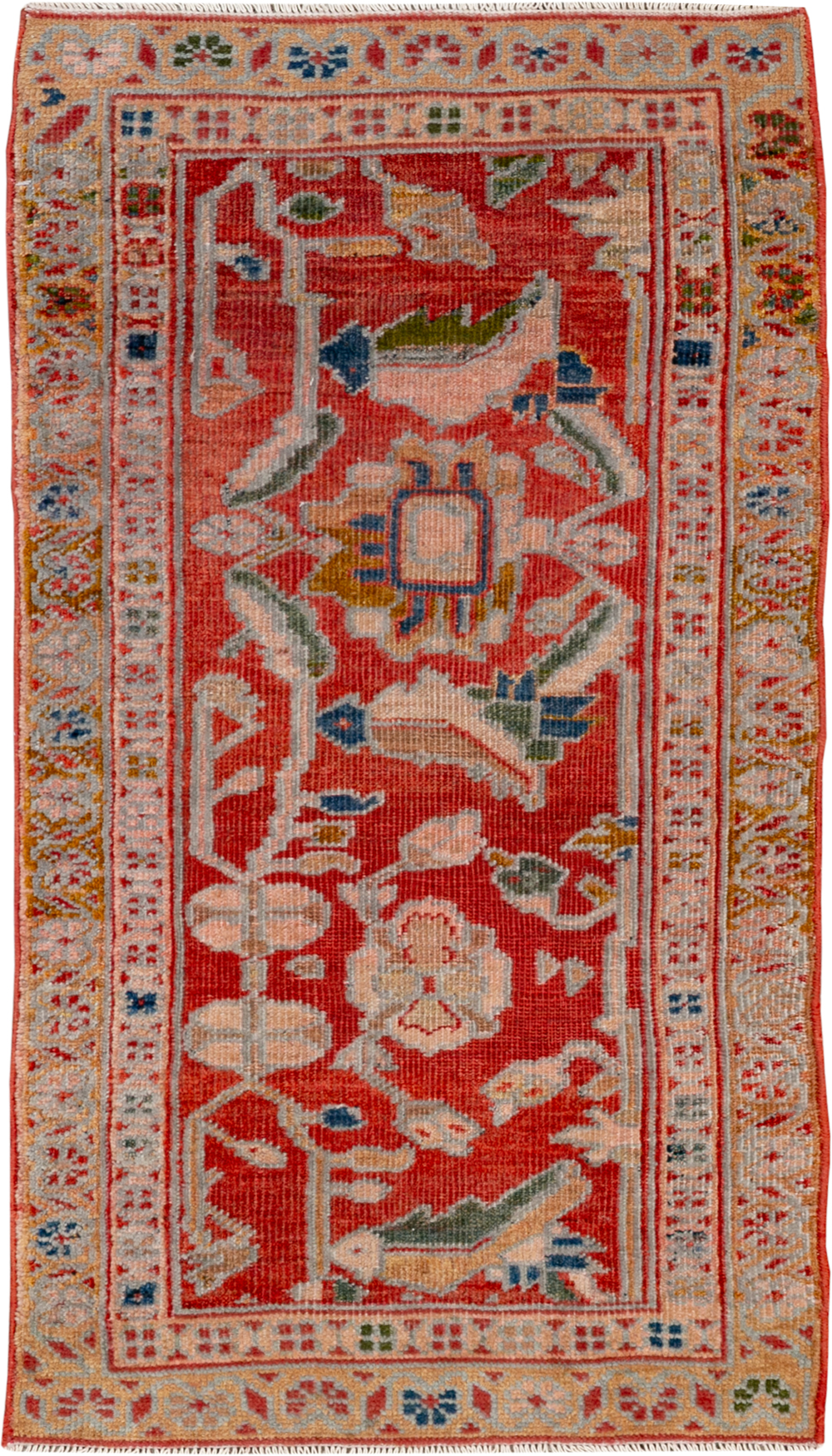 Antique Persian Sultanabad Throw Rug (Pair: 2 of 2), No.30880 - Gss