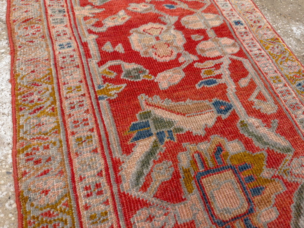Antique Persian Sultanabad Throw Rug (Pair: 2 of 2), No.30880 - Gss