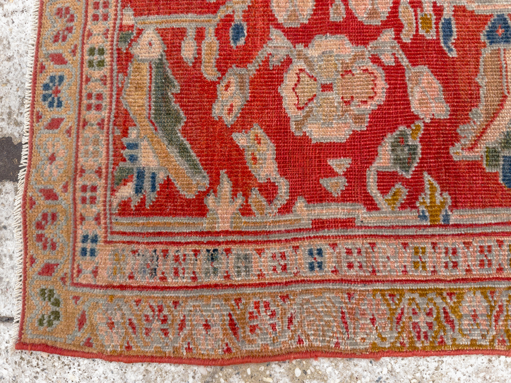 Antique Persian Sultanabad Throw Rug (Pair: 2 of 2), No.30880 - Gss