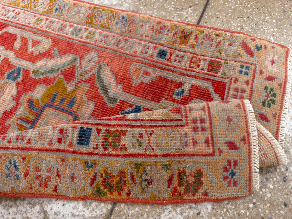 Antique Persian Sultanabad Throw Rug (Pair: 2 of 2), No.30880 - Gss