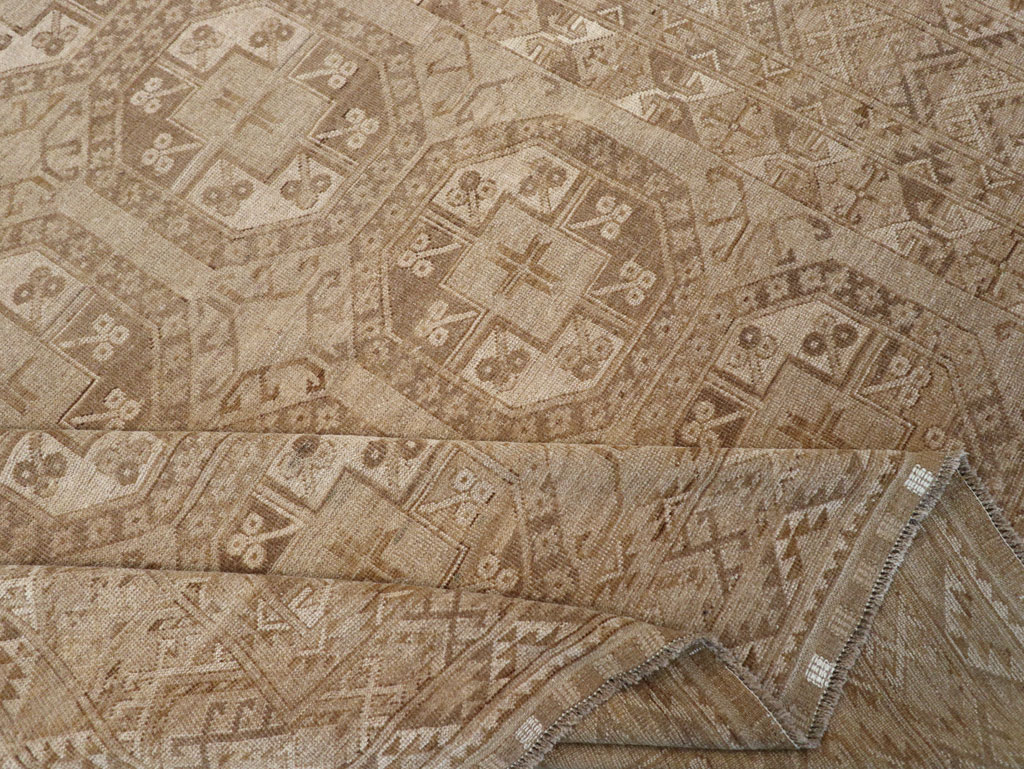 Vintage Central Asian Turkoman Tribal Room Size Carpet, No.30883 - Gss