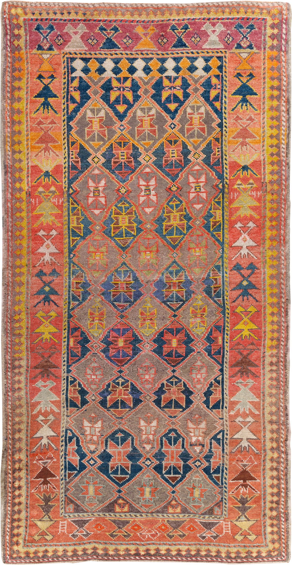 Antique Caucasian Kazak Rug, No.30894 - Gss
