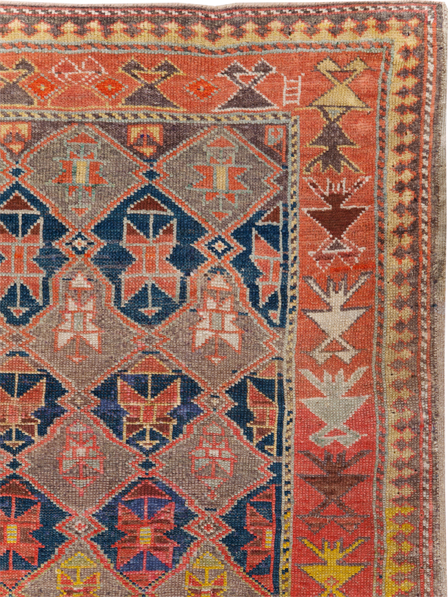 Antique Caucasian Kazak Rug, No.30894 - Gss