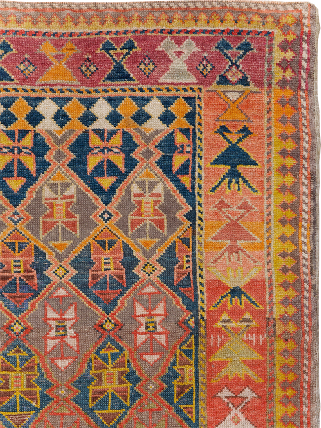 Antique Caucasian Kazak Rug, No.30894 - Gss