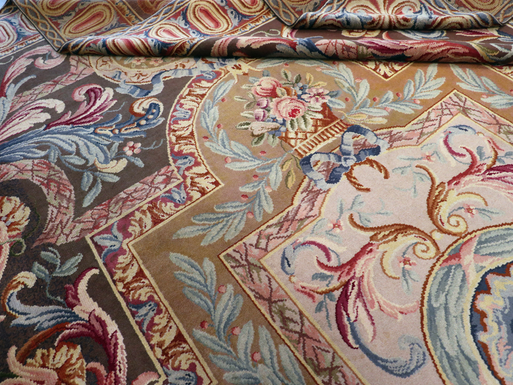 Antique French Savonnerie Large Room Size Carpet, No.30897 - Gss
