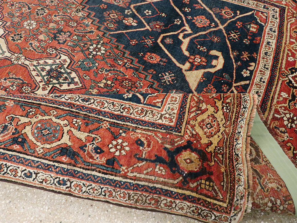 Antique Persian Bidjar Accent Rug, No.30899 - Gss