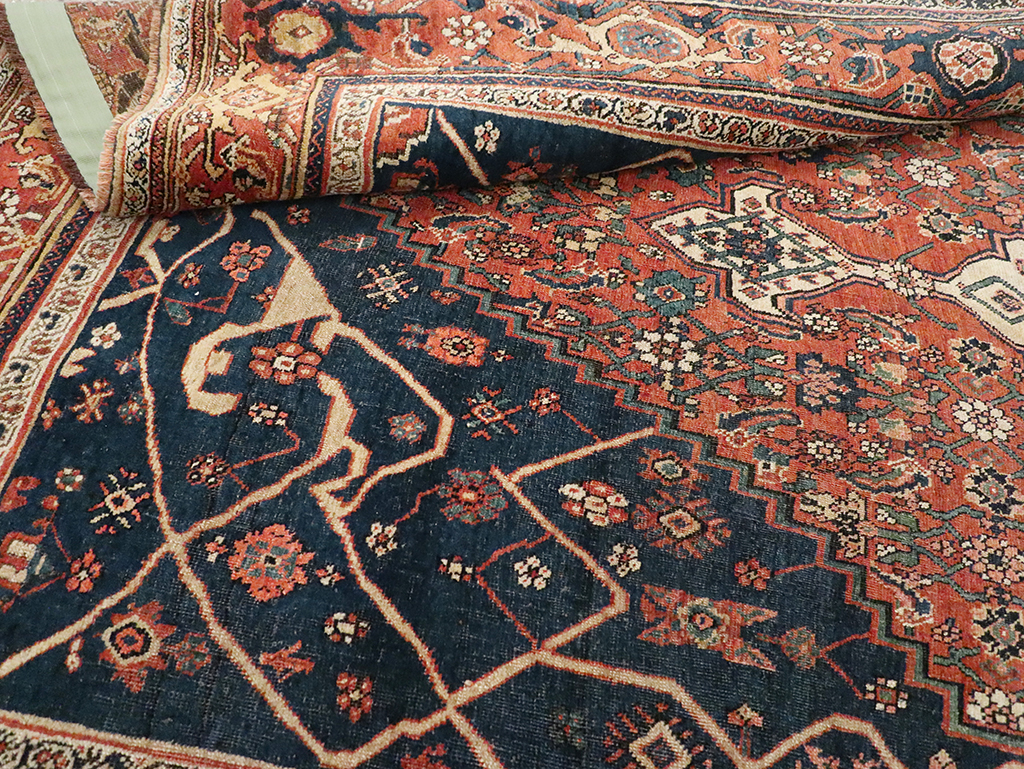 Antique Persian Bidjar Accent Rug, No.30899 - Gss