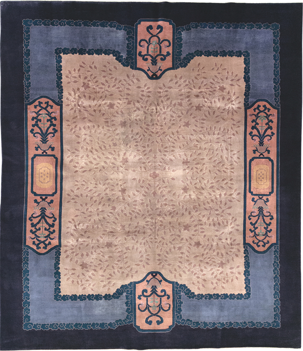 Vintage Chinese Art Deco Room Size Carpet, No.30901 - Gss