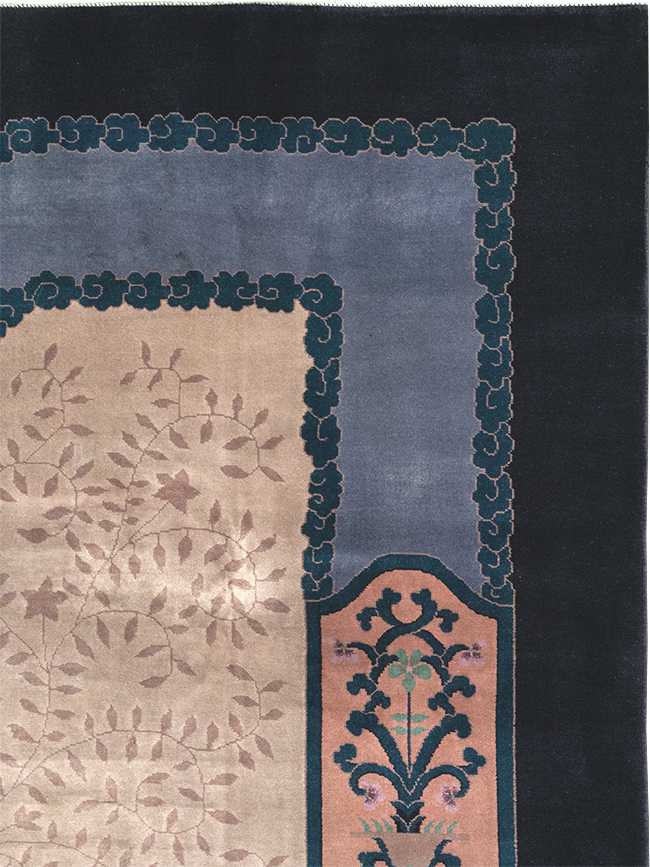 Vintage Chinese Art Deco Room Size Carpet, No.30901 - Gss