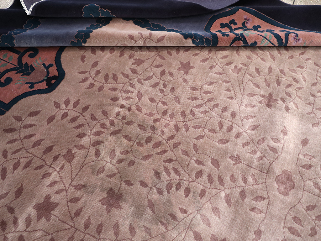 Vintage Chinese Art Deco Room Size Carpet, No.30901 - Gss